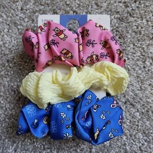 Set of 3 Winnie The Pooh Scrunchies